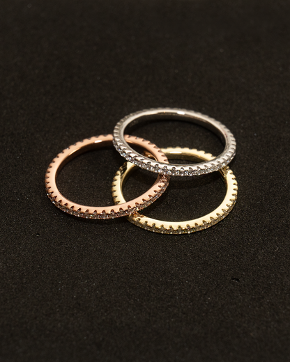 925 Silver European And American Simple Ring